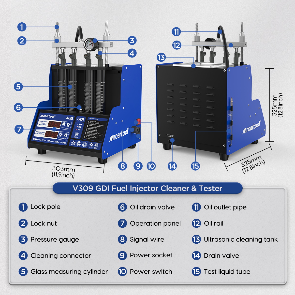 MR CARTOOL GDI Brandstofinject - Fuel Injector Tester recensie en prijs