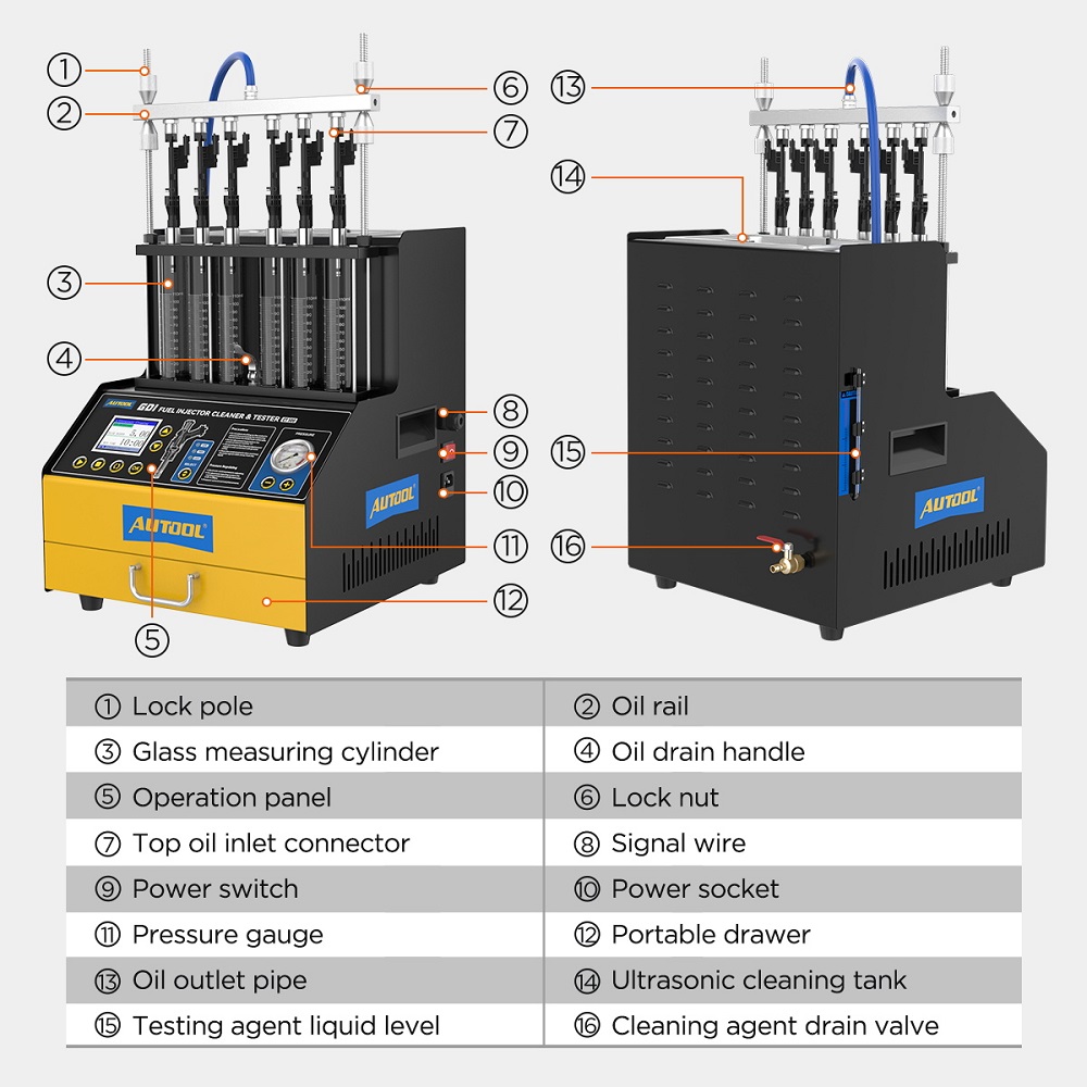 AUTOOL CT500 GDI EFI FEI Brand - Fuel Injector Tester recensie en prijs