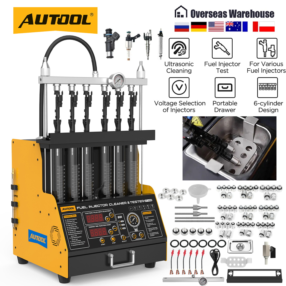 AUTOOL CT400 GDI EFI FEI Piezo - Fuel Injector Tester recensie en prijs