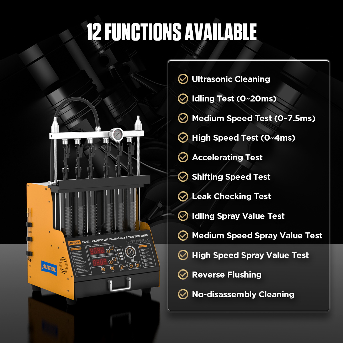 AUTOOL CT400 GDI EFI FEI Piezo - Fuel Injector Tester recensie en prijs